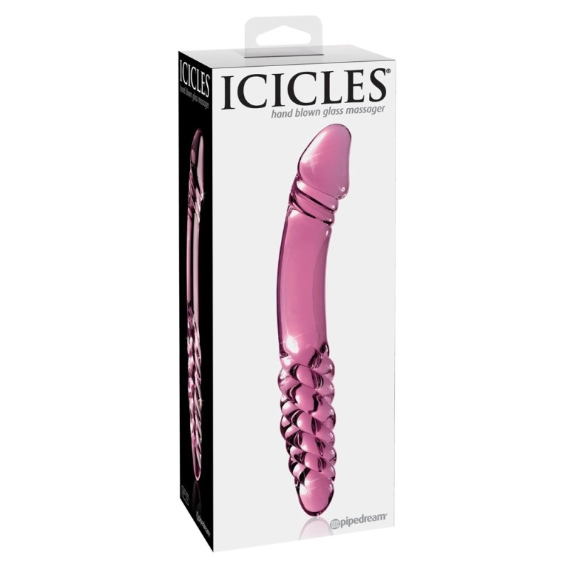 Icicles - Szklane Dildo Z Dwoma Innymi Końcówkami